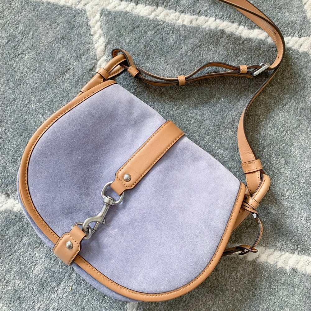 Michael Kors Jamie Large Lilac Saddle Bag